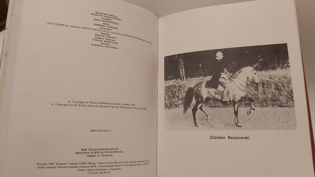 Koń i jeździectwo - książka SŁOWNIK hipologiczny Z. Baranowski