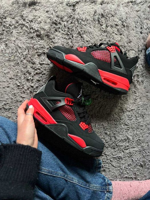 Мужские кроссовки Nike Jordan Retro 4 "Сrimson Red Thunder"