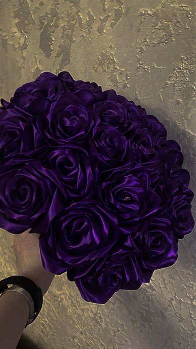 Роблю букети з атласної стрічки на замовлення