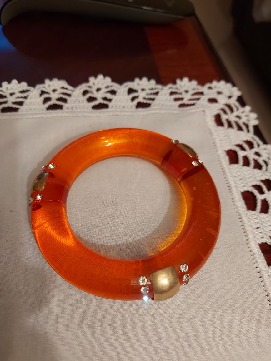 2 Pulseiras Italianas, Laranja e Fúcsia.