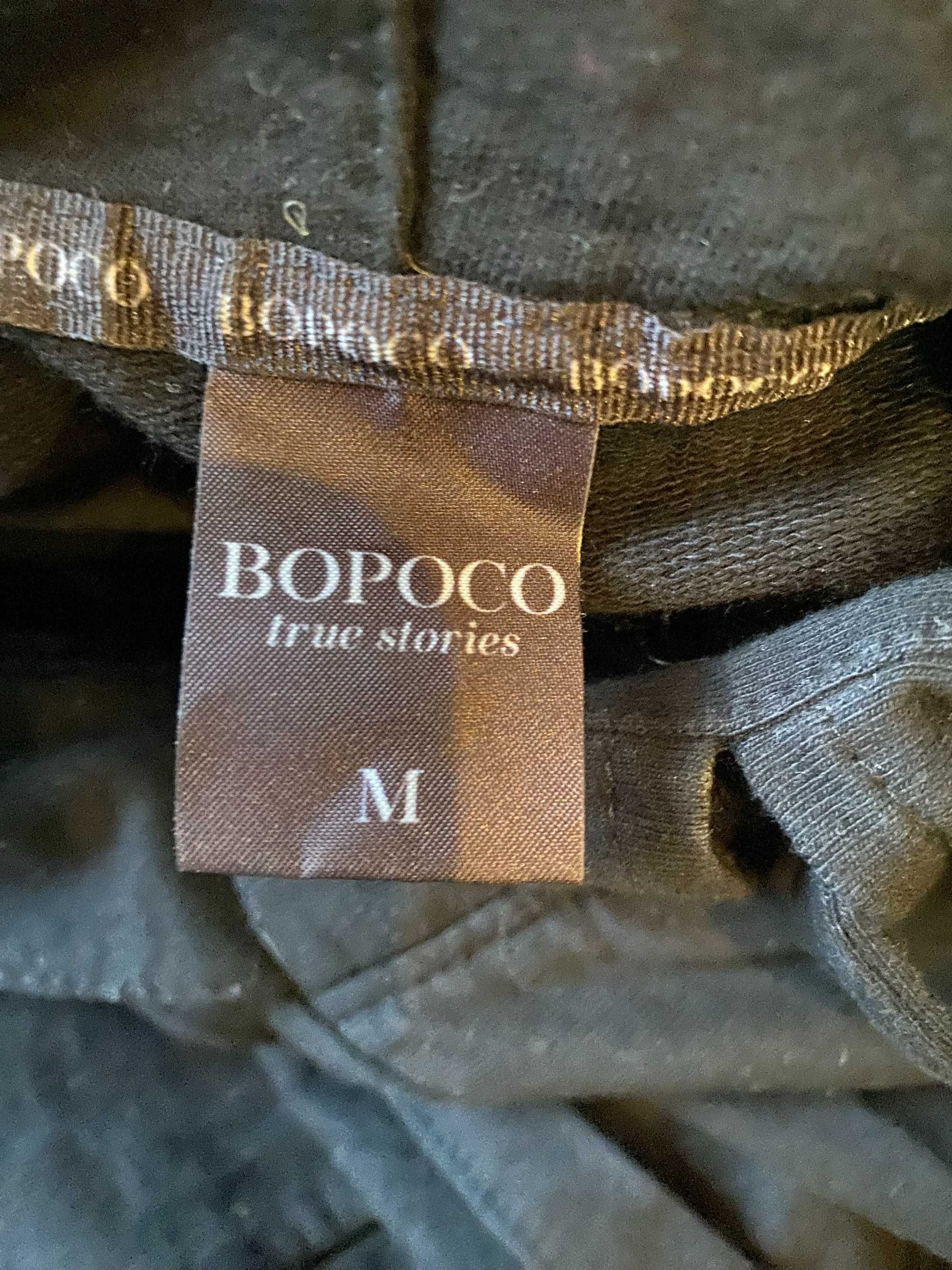 Nowa długa czarna bluza z kapturem, rozm. M/L