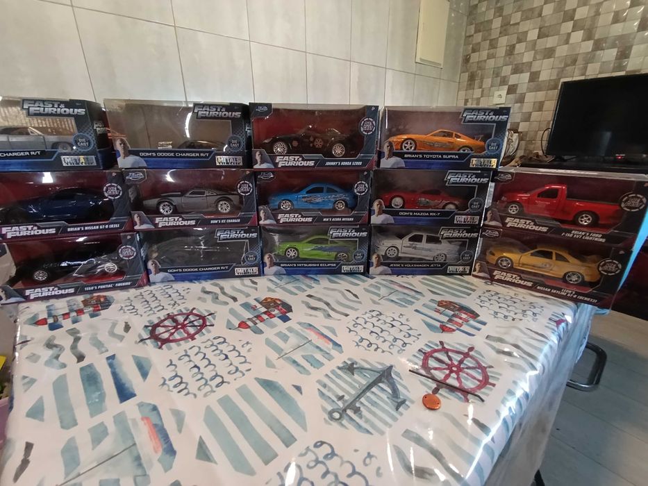 Coleção de miniaturas velocidade furiosa 1/32