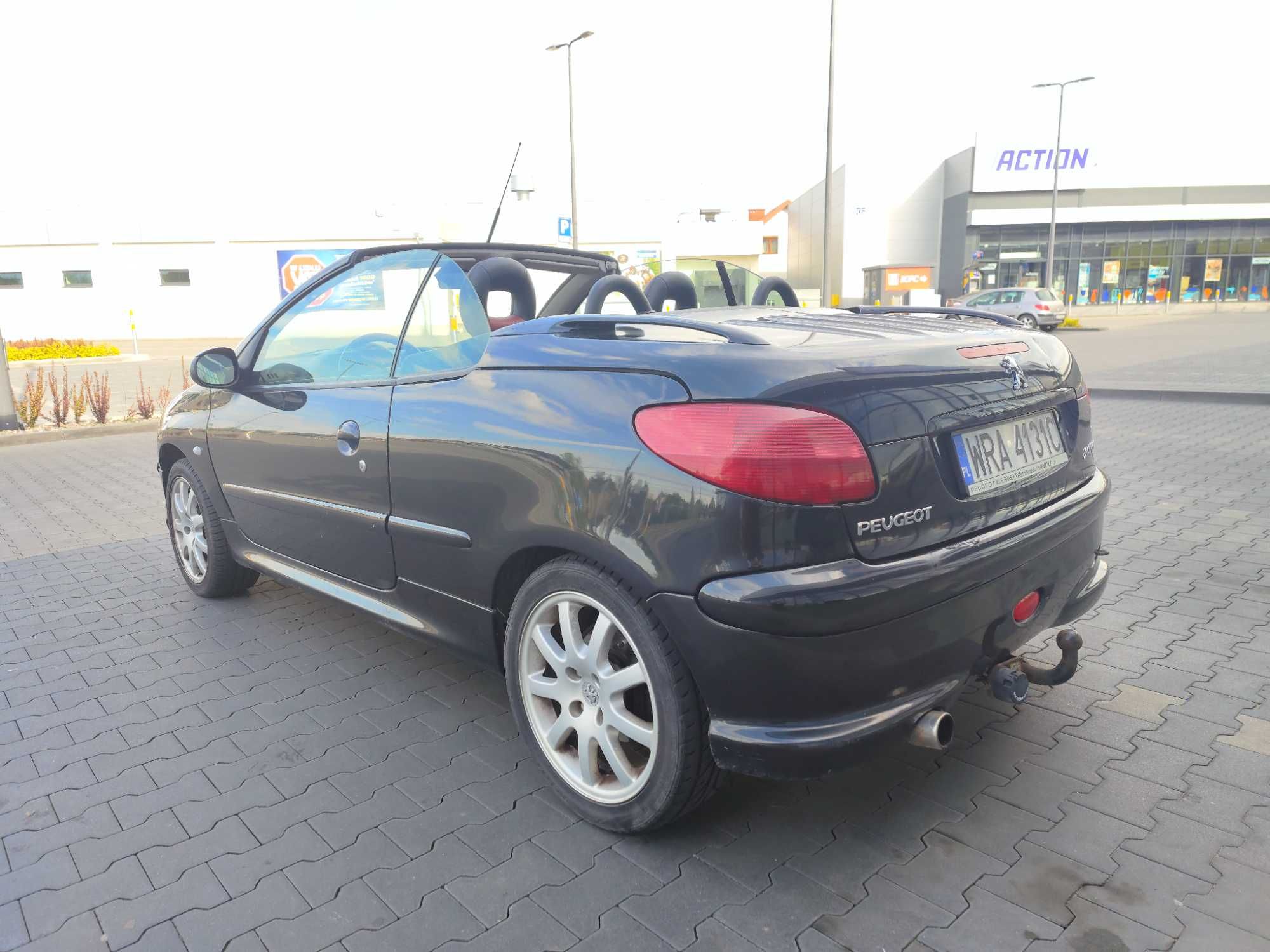 Peugeot 206 CC: 4osobowy kabriolet całoroczny twardy dach, 2.0 benzyna