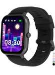 JUBUNRER Smartwatch Dzieci Monitor Snu Krokomierz 3+ Lata czarny