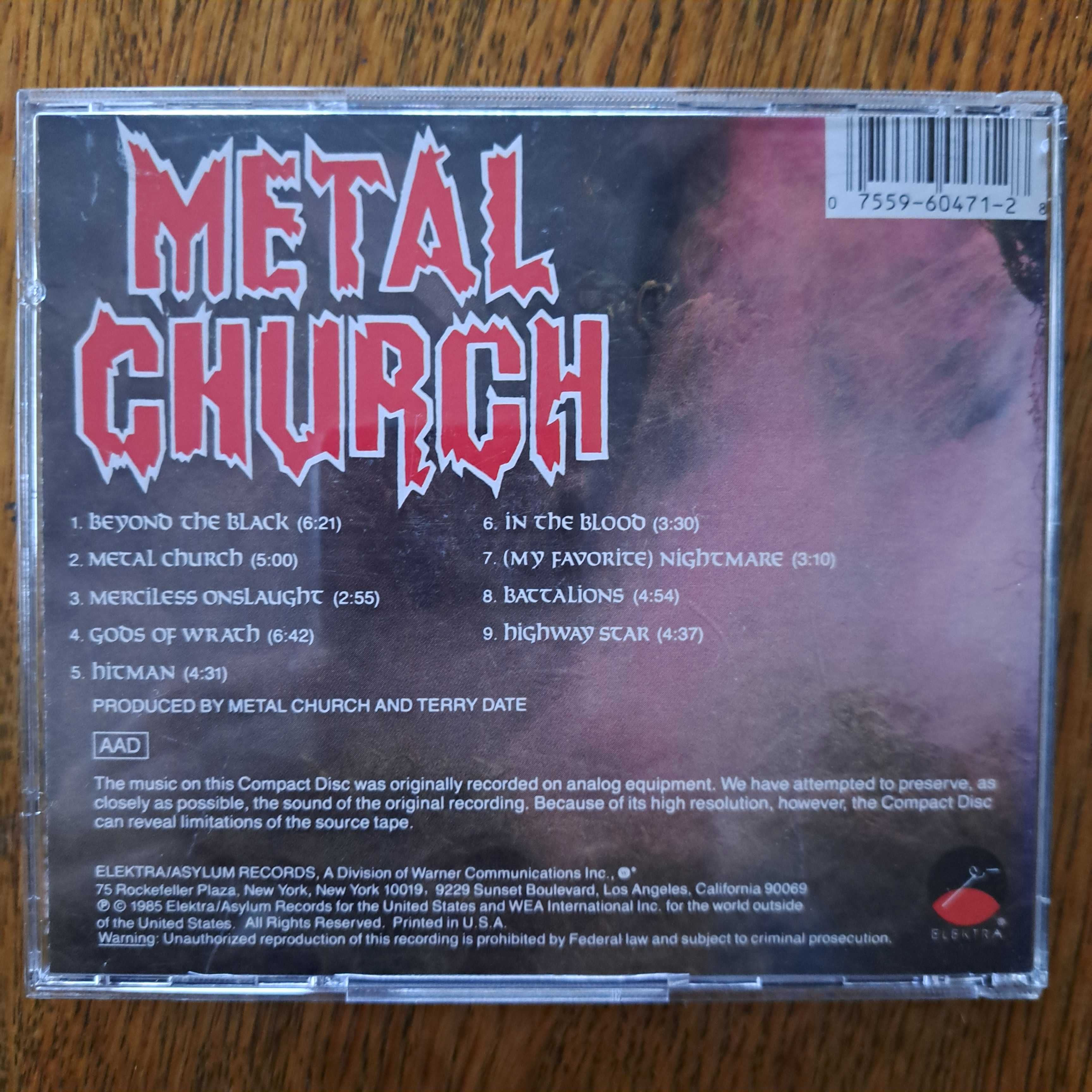 Metal Church - Metal Church CD 1985 Elektra.
