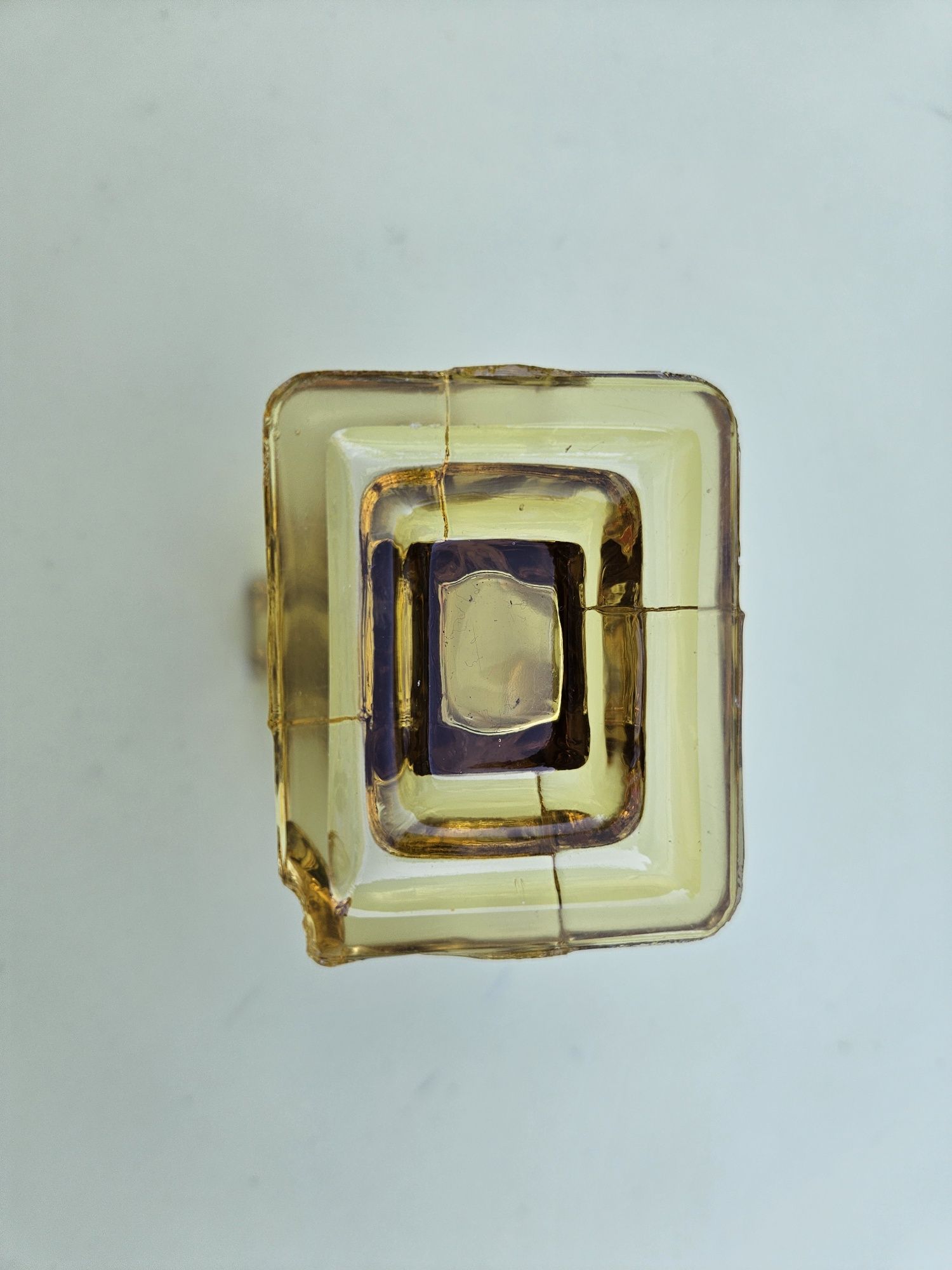Bagley przedwojenny wazon amber Art Deco