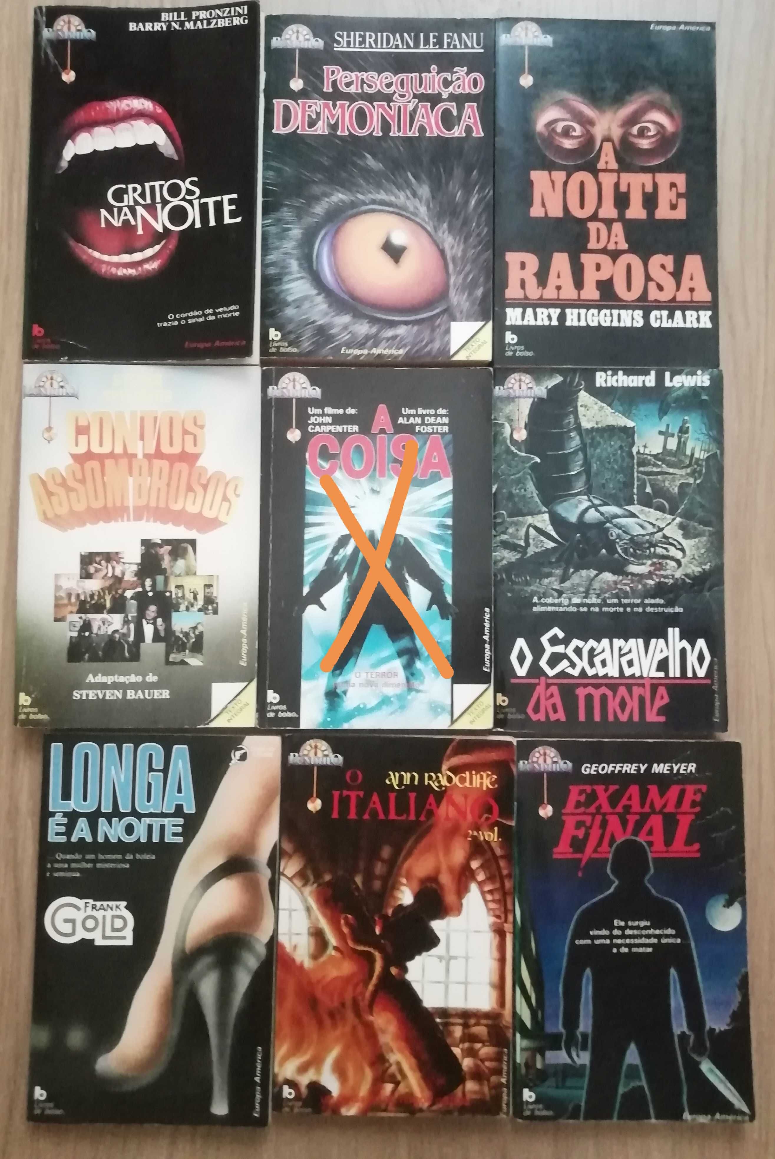 Livros de bolso.