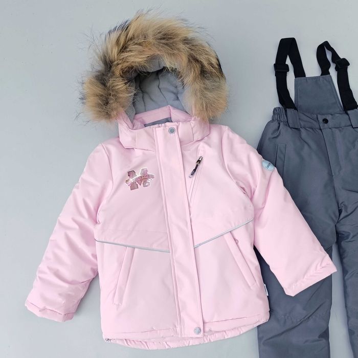 Дитячий зимовий роздільний термокомбінезон для дівчинки термо