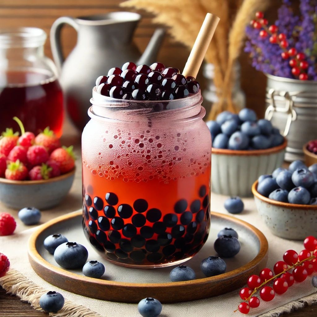 Солодкі кульки Bubble Tea, трубочки, стакани, сиропи, топінги