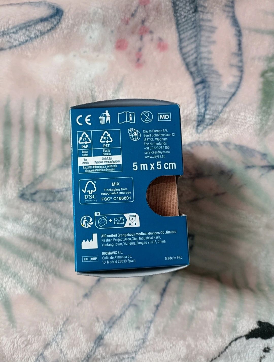 Taśmy tejpy tape do całego ciała do biustu nowe fitness siłownia joga
