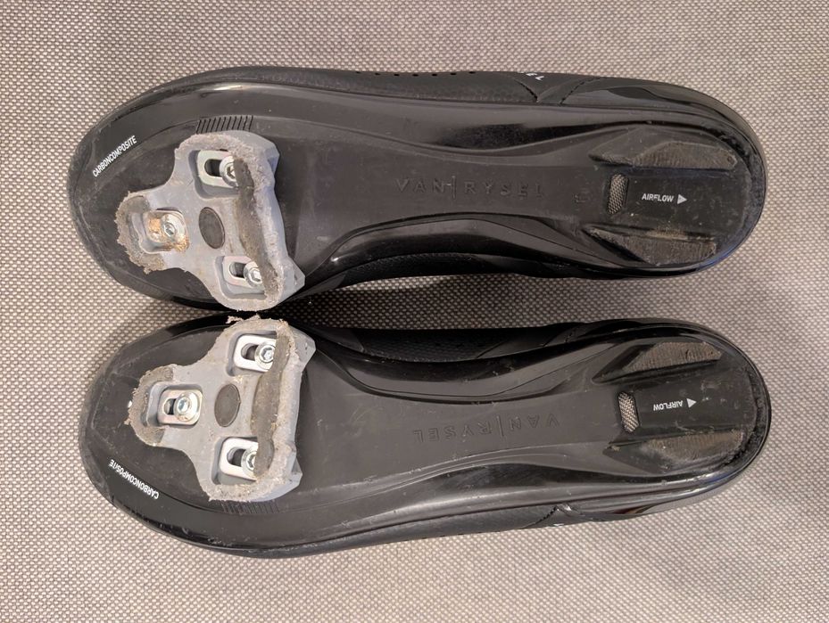 Calçado de Ciclismo de Estrada VAN RYSEL ROAD 520 Preto