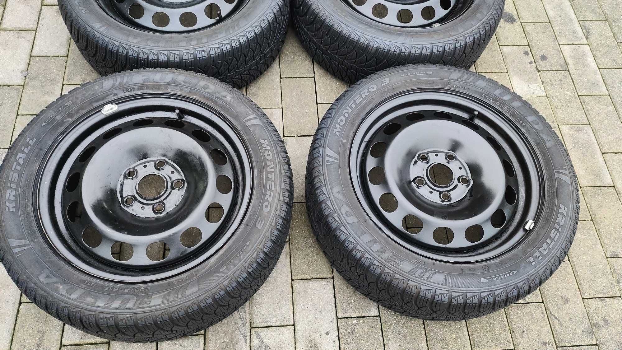 Koła Zimowe 205/55/16 Fulda Touran Golf V VI Audi A3 A4 Octavia Jetta