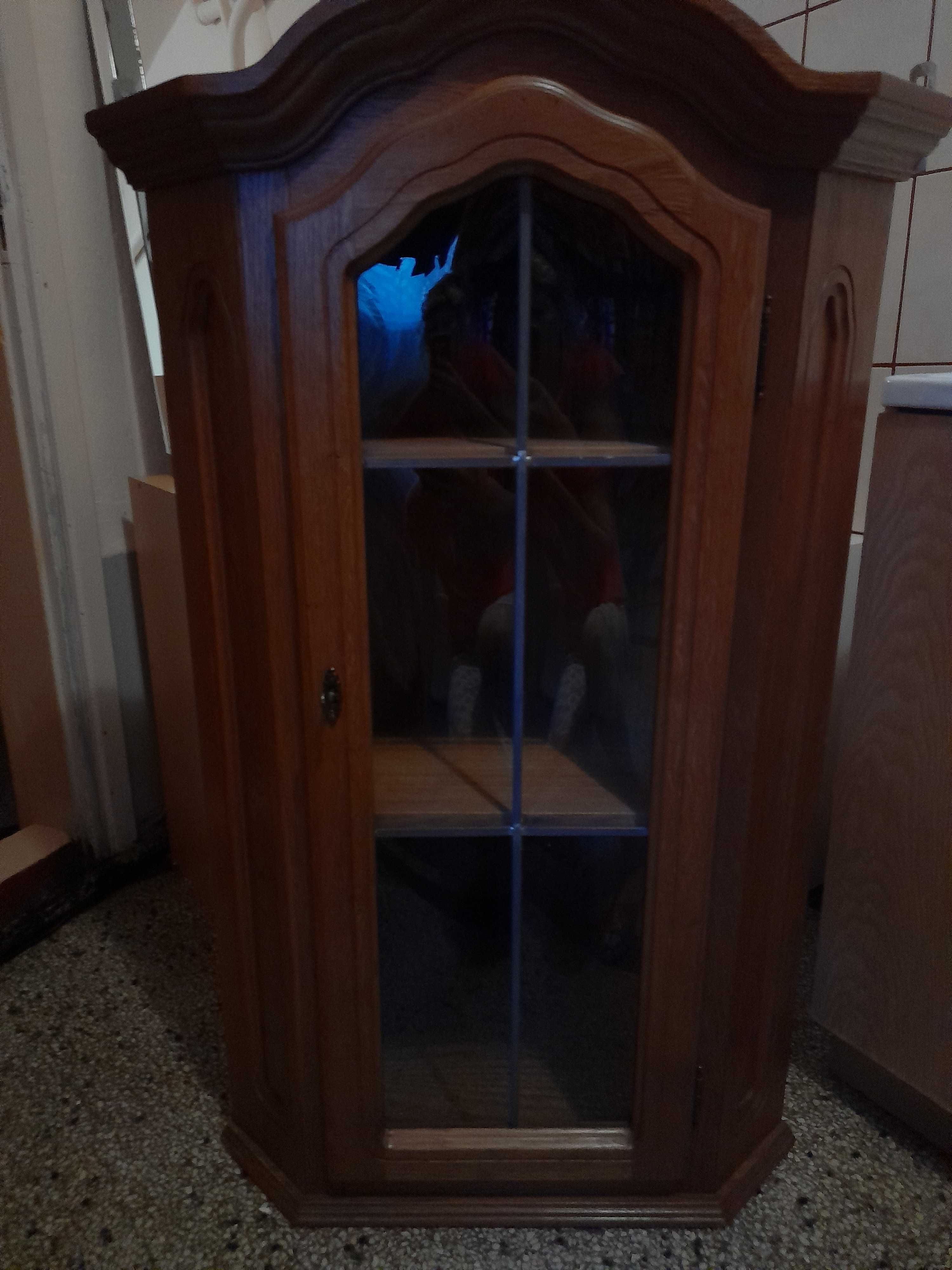 Szafka narożna do zawieszenia,wys116cm szerokosc71cm  glebokosc49cm