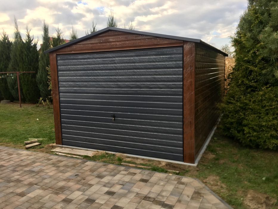 Nowoczesne garaże drewnopodobne premium 3x5 6x5 6x6 9x6