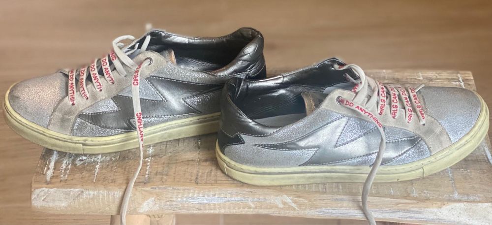 Ténis Zadig Voltaire, cinzentos,  número 37, excelente estado