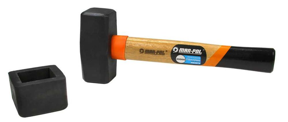 MŁOTEK BRUKARSKI 2000G Z Nakładką Gumową Gumą DO Kostki BRUKOWEJ