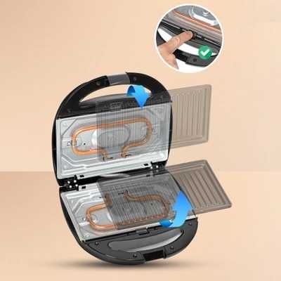 SOLIDNY Opiekacz gofrownica do kanapek grill WIELOFFUNKCYJNY 5W1