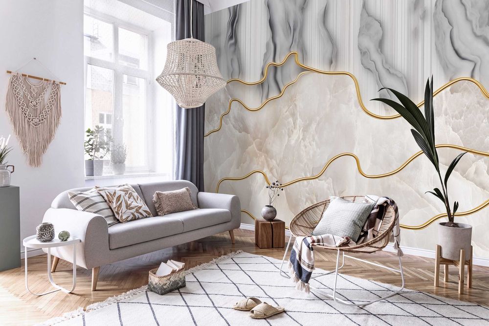 Fototapeta Marmur Abstrakcja Sepia Glamour 3D Twój Rozmiar + KLEJ