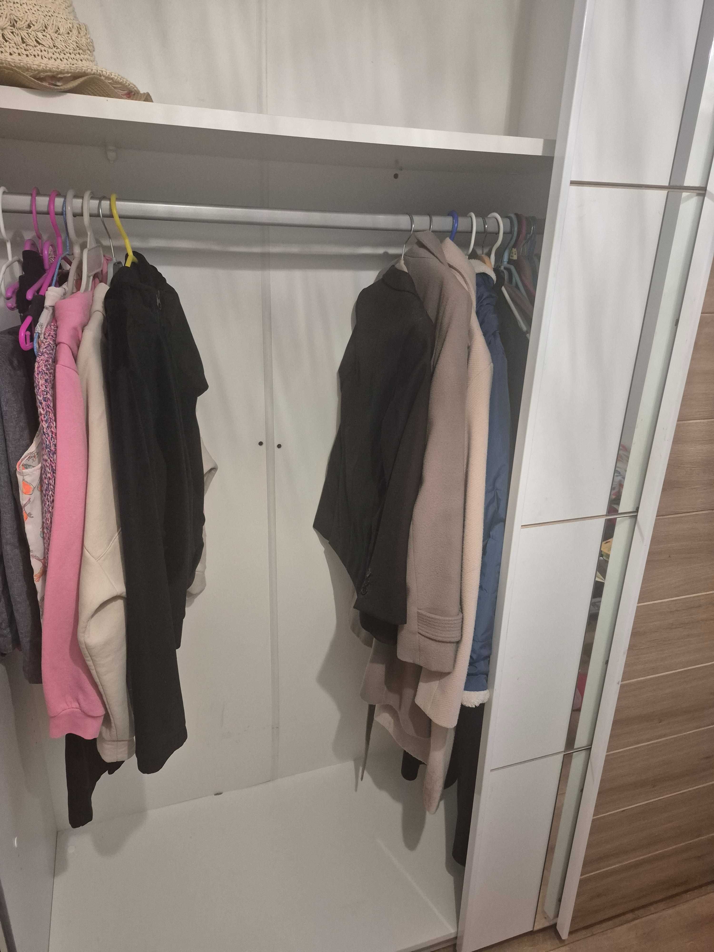 Szafa z lustrem z przesuwnymi drzwiami pojemna 220 cm