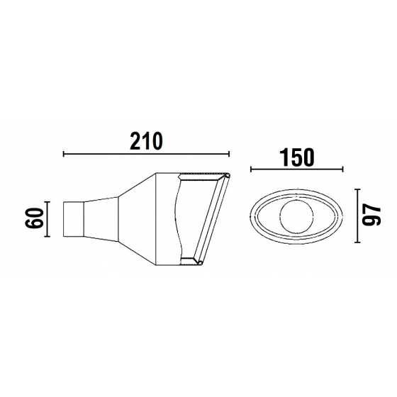 Ponteira Escape Oval Tipo Cupra 2 – Esquerda