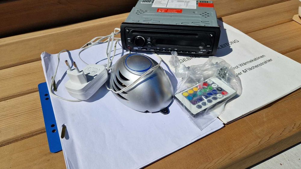 Sauna infrarot infrared na podczerwień 1 2 os LED kolory oparcia mp3