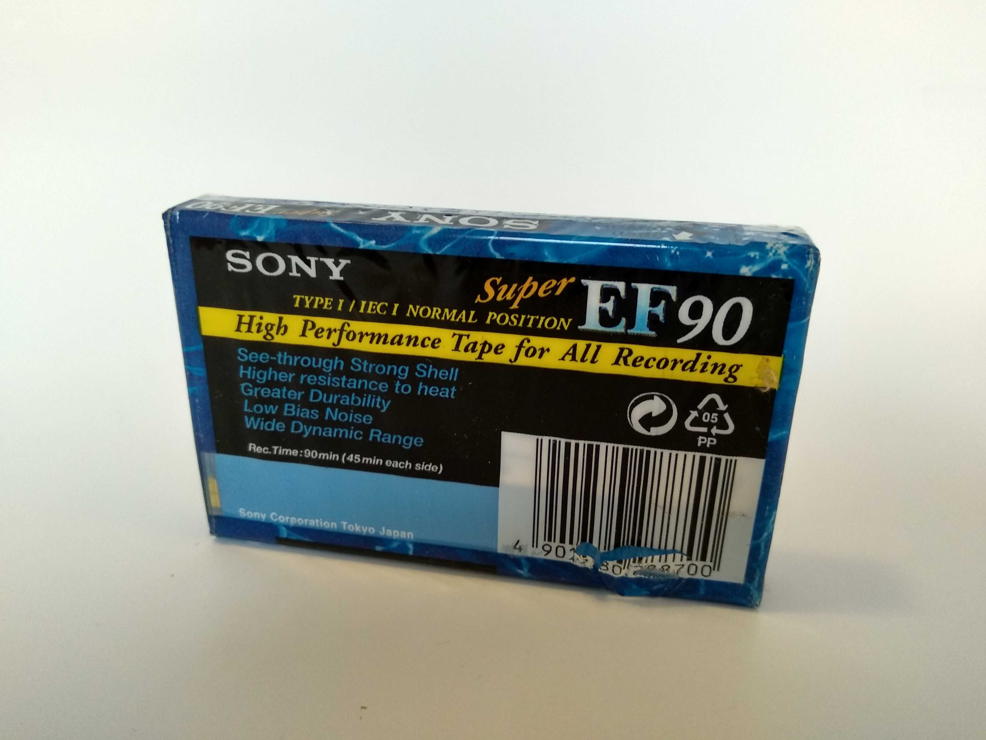SONY SONY SONY Kaseta audio magnetofonowa SONY EF 90 Super Nowa Folia