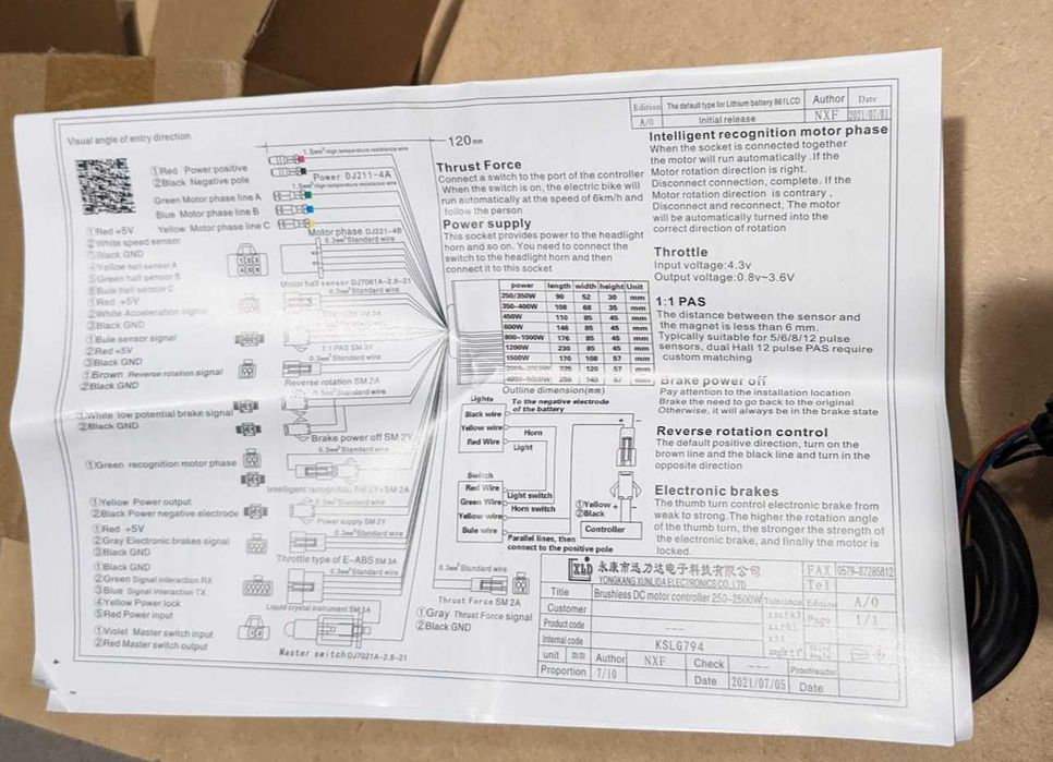 Sterownik z LCD do roweru hulajnogi skutera elektrycznego S866 24/36V