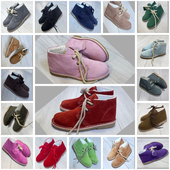 Ботінки з хутром єврозима натуральна замша жіночі черевики