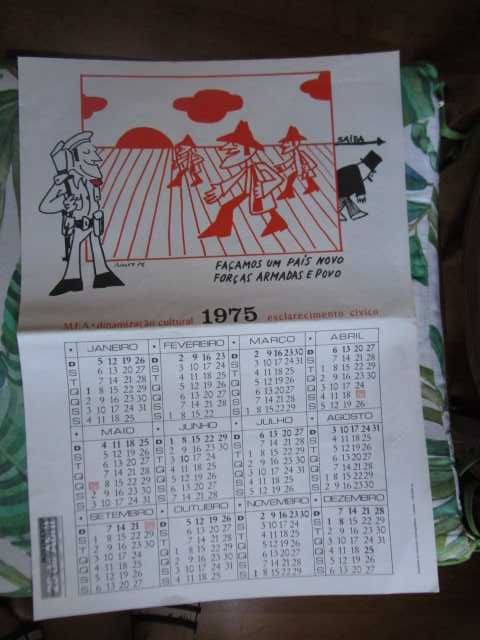 Poster MFA calendário 1975- 25 de abril