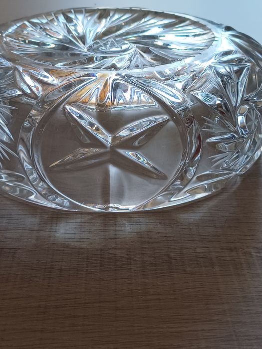 Popielnica kryształowa PRL – vintage, stan kolekcjonerski