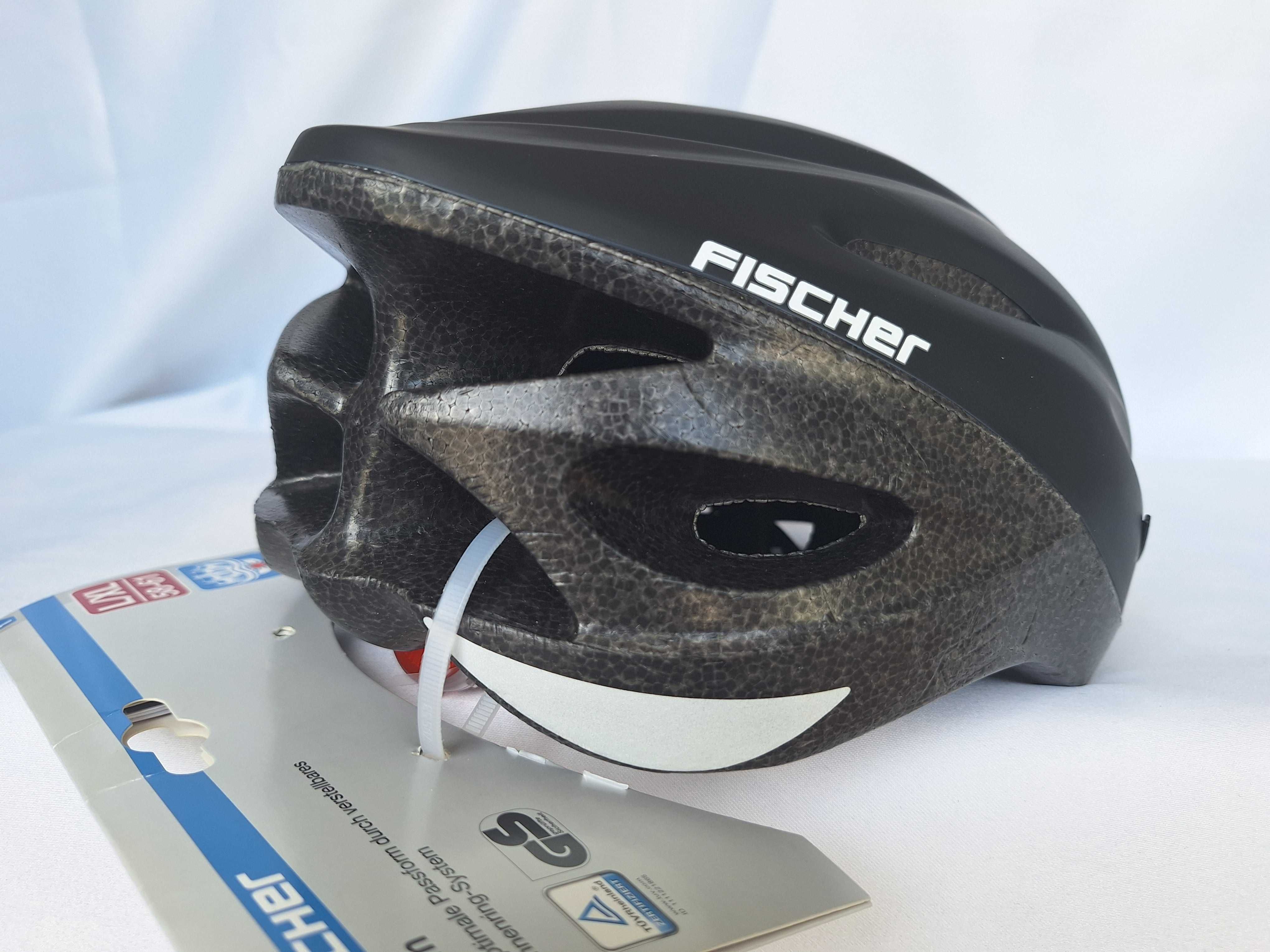 Kask rowerowy Fischer Helm FZ-016 Fahrad Black Matt L 58-61cm