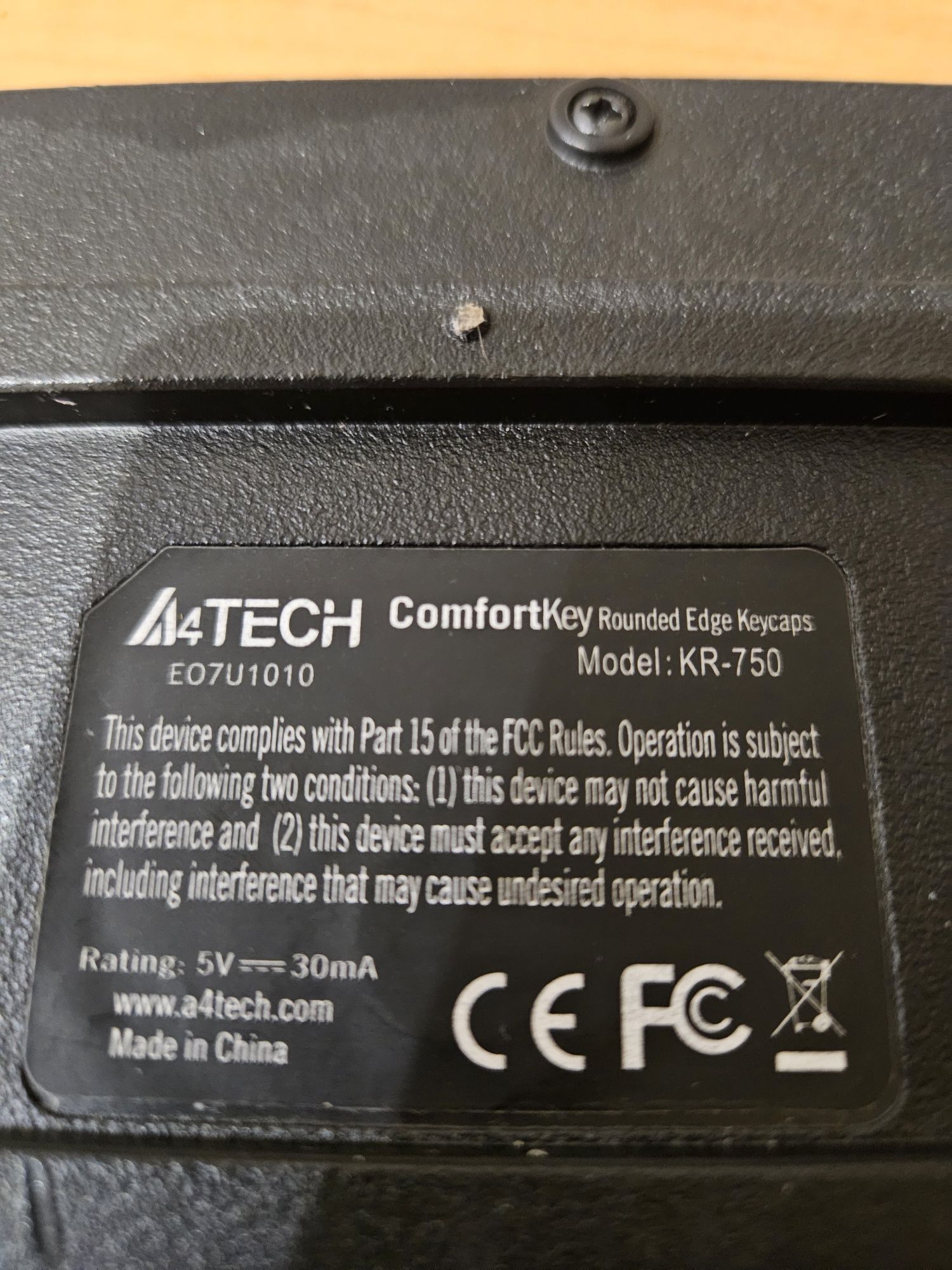 Клавіатура A4Tech ComfortKey KR-750