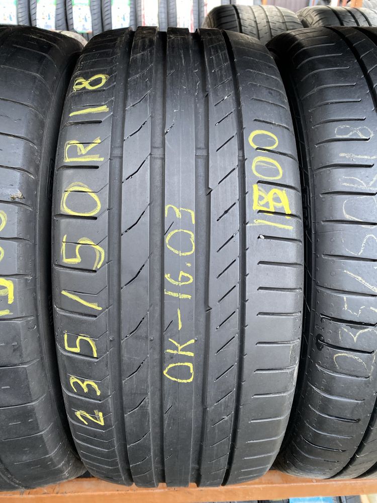 Літні вживані шини 235/50R18	Continental ContiSportContact 5