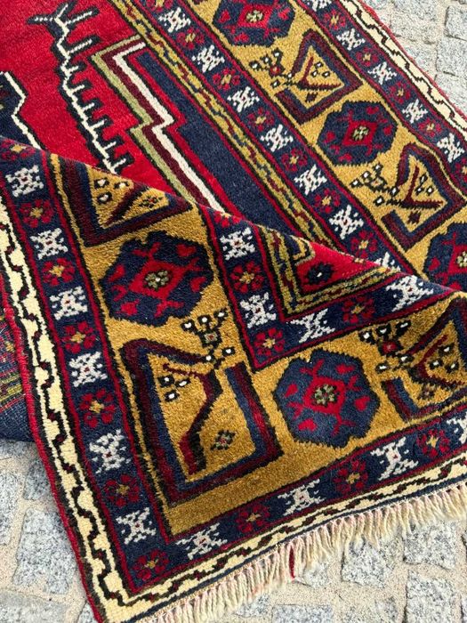 Vintage Kazak Kaukaz dywan Kaukazki r.tkany 195x100 galeria 10 tyś