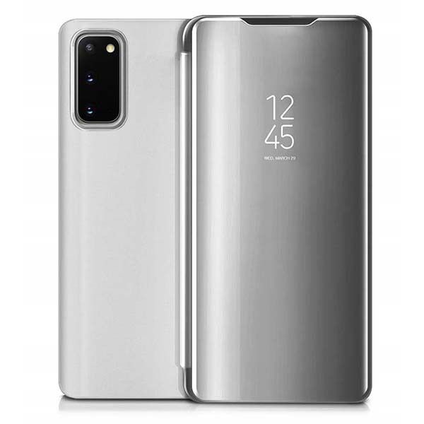 Etui do Huawei Y6P, Clear View, srebrne