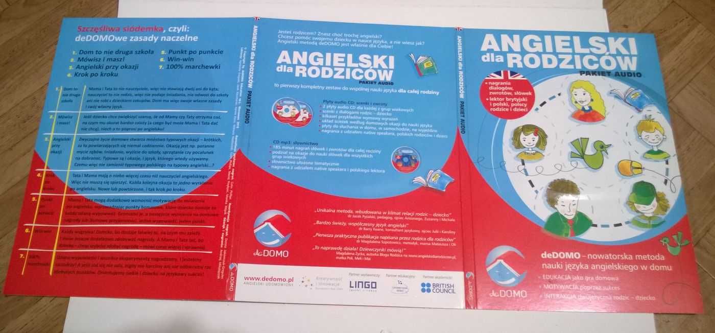 Angielski dla rodziców przedszkolaka kurs angielskiego książki+3CD NEW