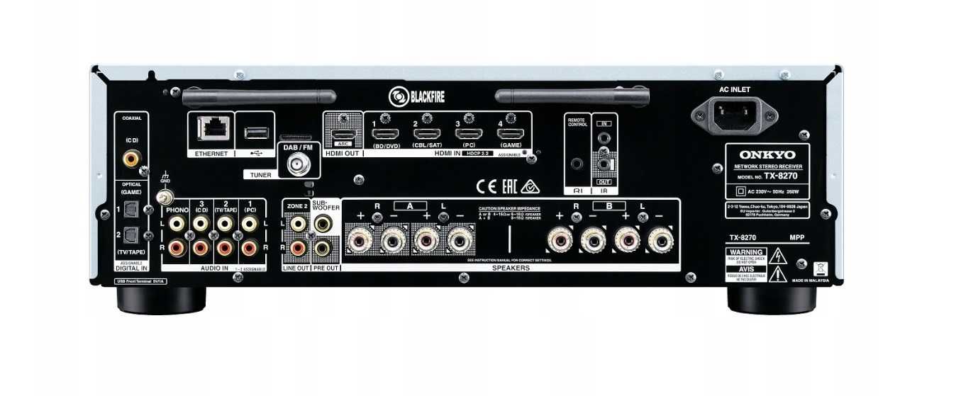 Amplituner ONKYO TX-8270 2.1 srebrny nowy gwarancja