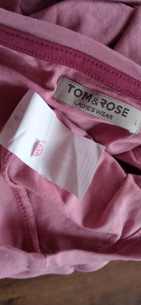 TOM&ROSE Bluzka nowa długi rękaw różowa M/L