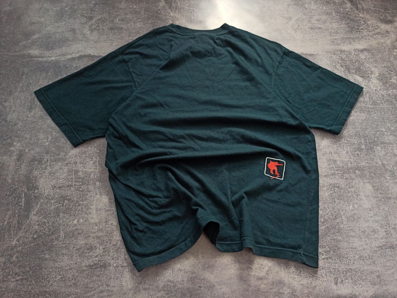 Винтажная футболка Adidas skateboarding sk8 y2k boxy fit L с принтом