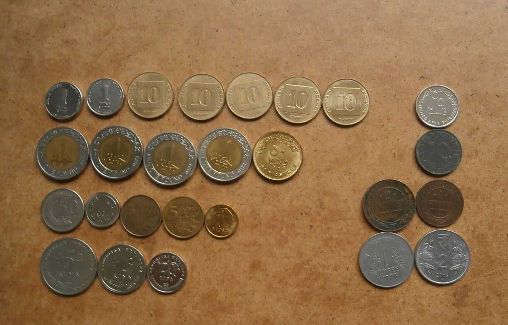 Монеты Италия Канада Дания Литва Турция ОАЭ Египет Хорватия Евросоюз