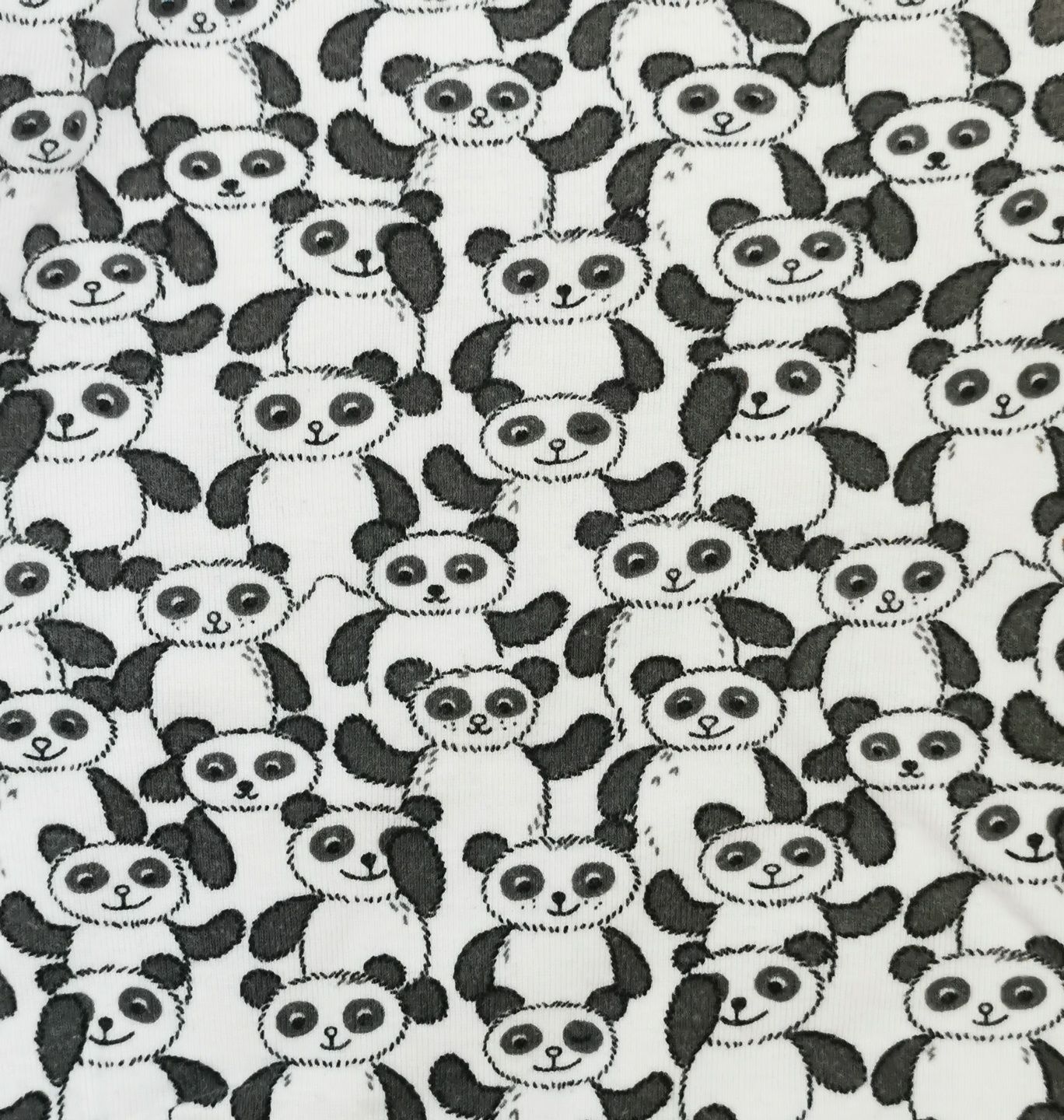 Body w misie, pandy, gwiazdki, C&A, H&M, baby club, 74, uniseks, 2 szt