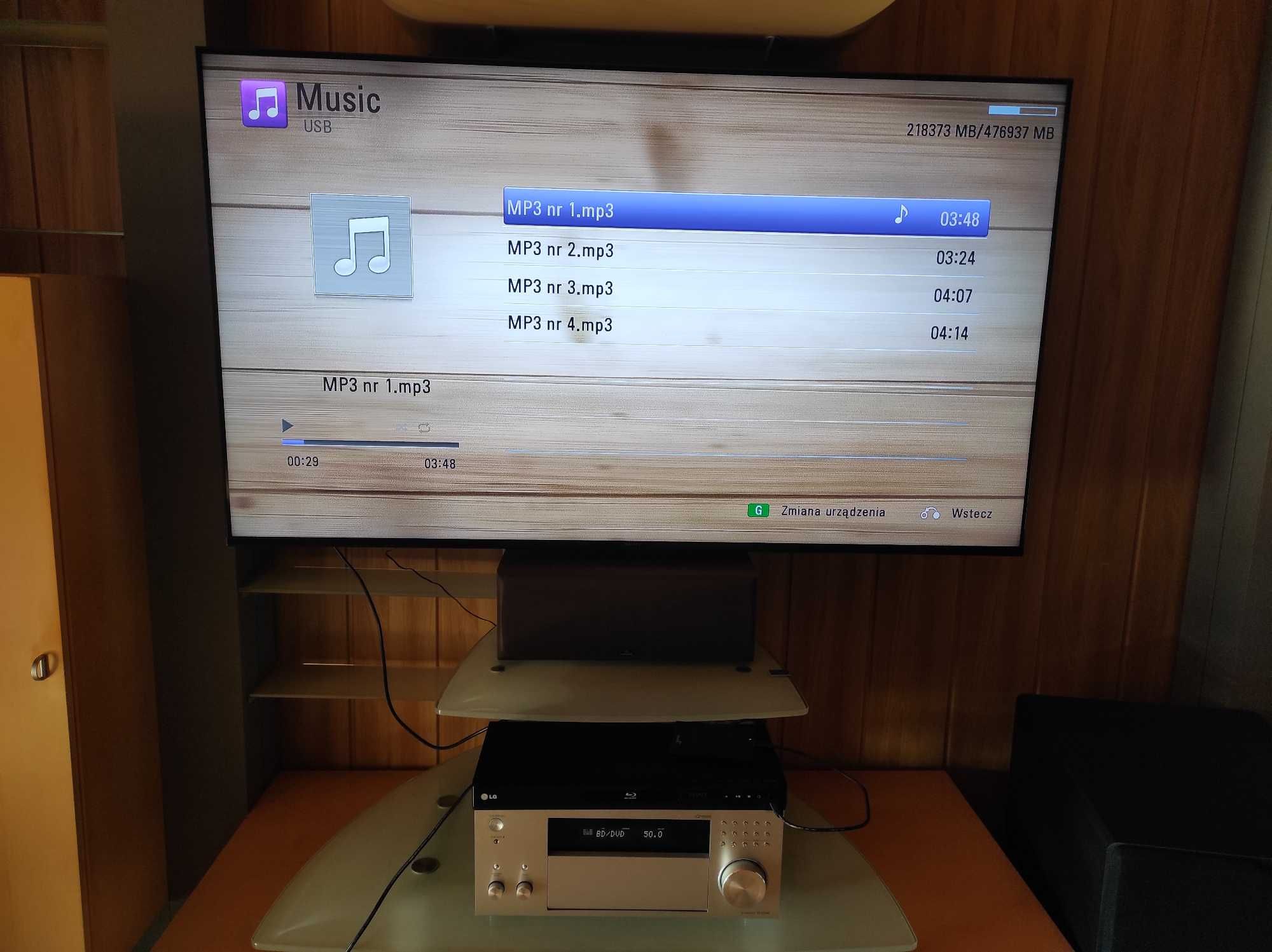 Odtwarzacz Blu-ray 3D LG BD660 + pilot i kabel HDMI