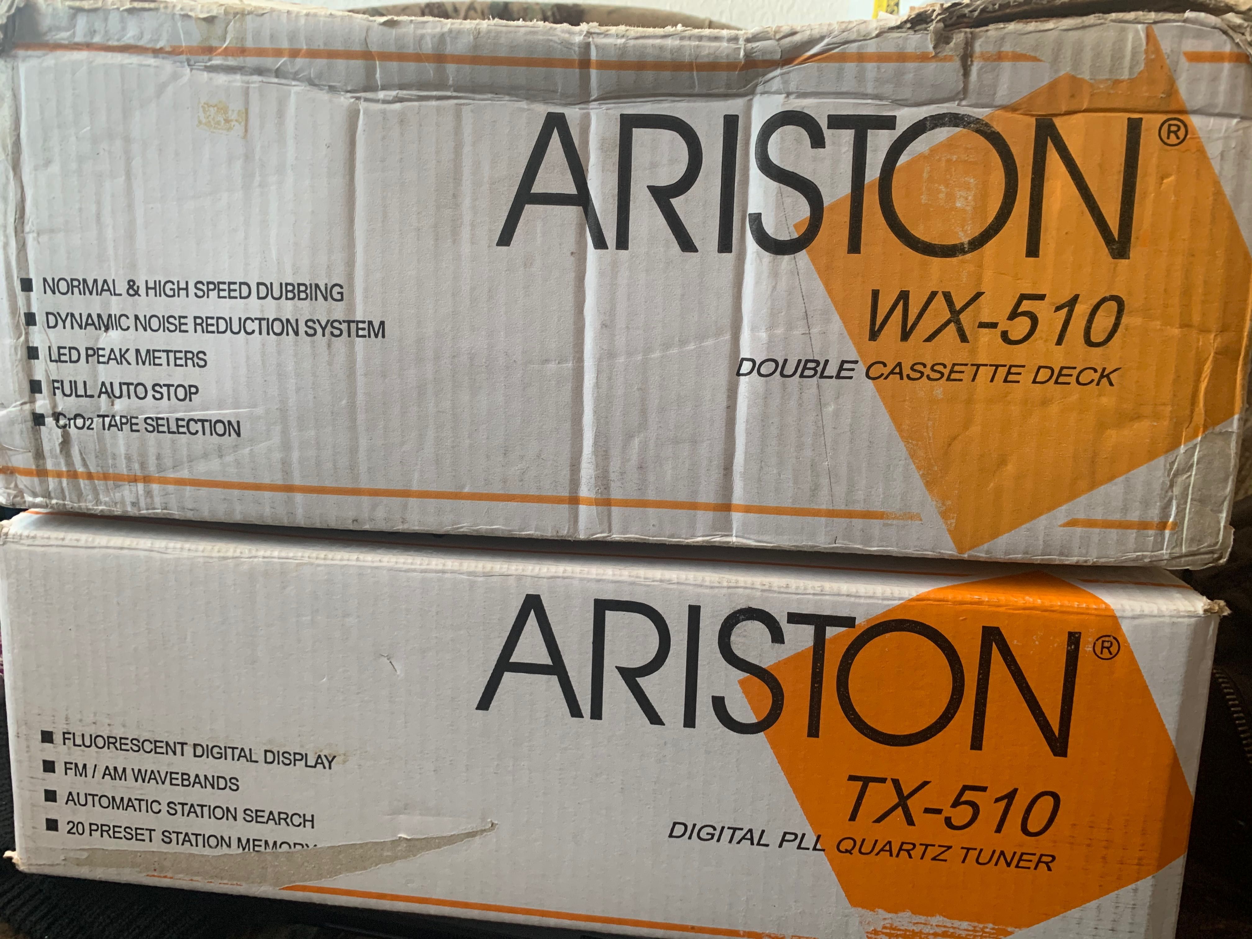Ariston TX-510 + Ariston WX-510 czarne pudelko komplet Tuner + Kaseta