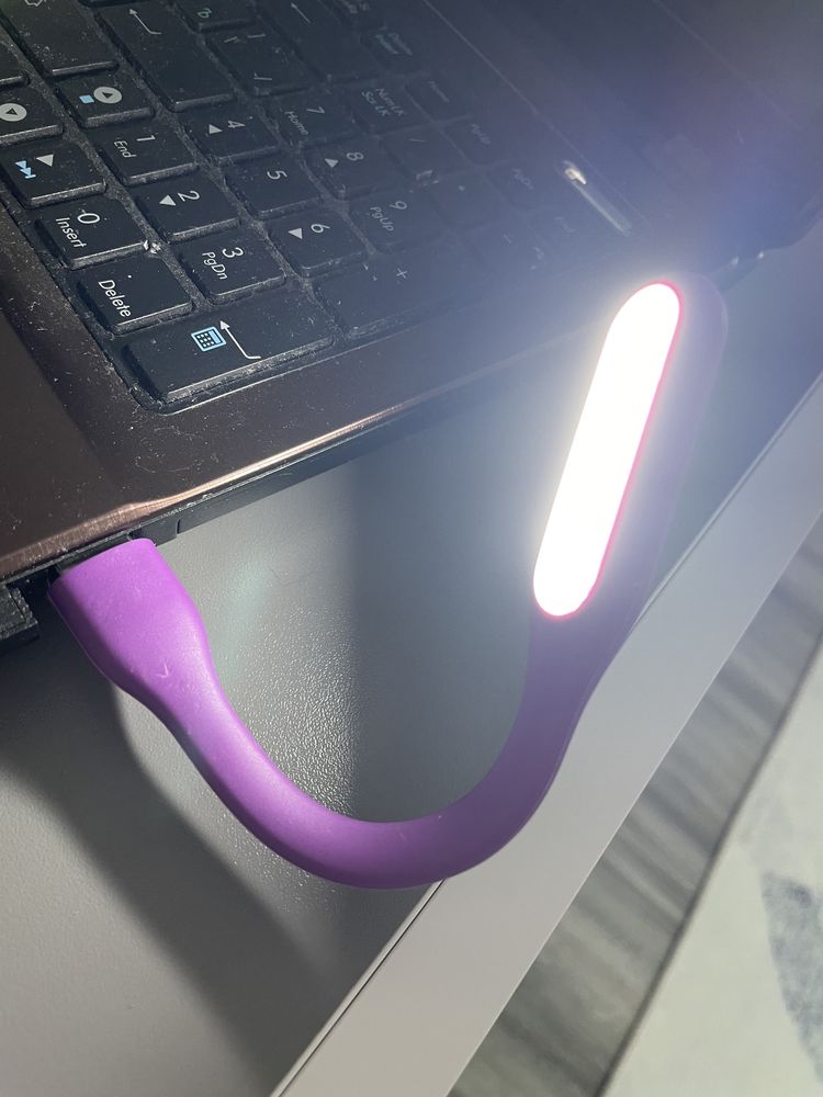 Портативний гнучкий світильник USB LED 5В 1.2Вт для ноутбука