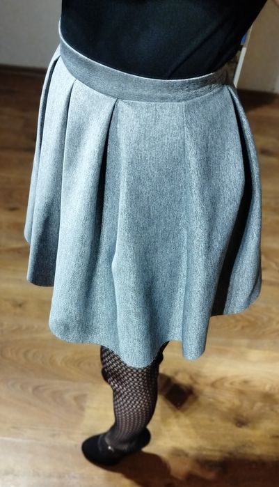 Szara spódniczka mini Sinsay, rozmiar XXS XS 32 34