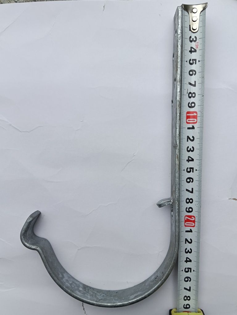 Haki rynnowe 36 szt ocynk solidne  150 mm nadkrokwiowe