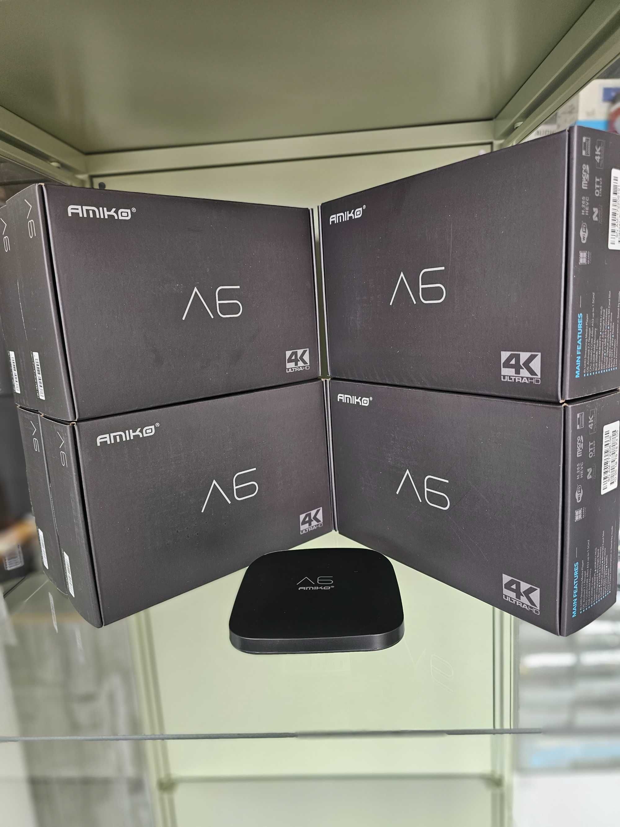 Amiko A6 - Box IPTV - Android 4K novas c/garantia de loja