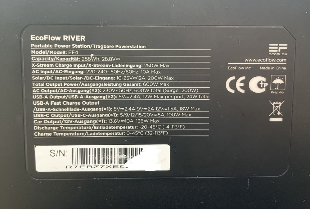 Ecoflow River 288Wh 600W