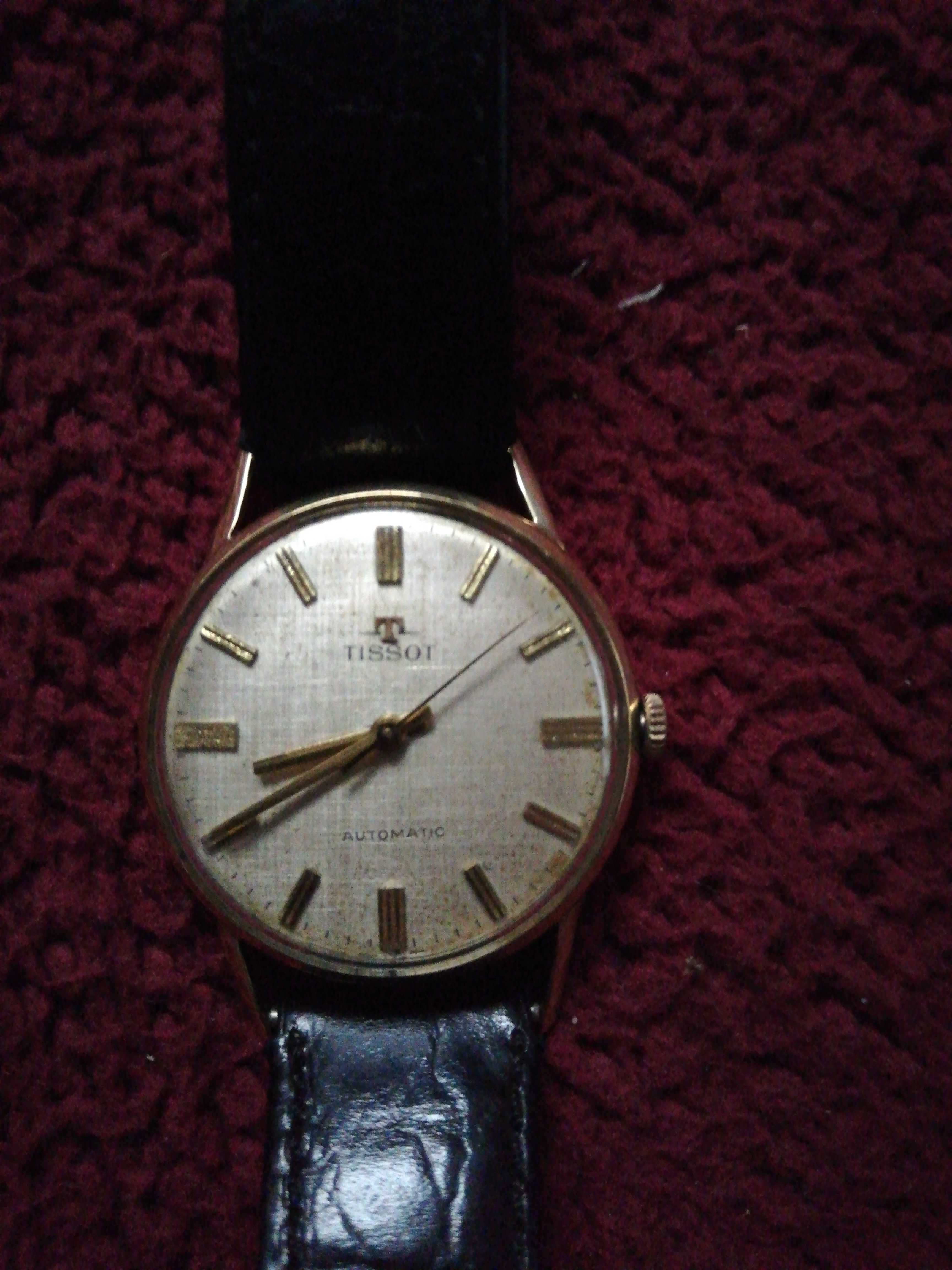 Zegarek szwajcarski Tissot zloty 18 K automat