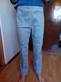 spodnie szare dżinsy rurki H&M